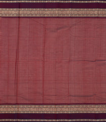 Light Green Handloom Korvai Kanchi Cotton Saree With Checks-KC1588