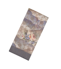 Lilac Woven Art Tussar Saree With Printed Floral Motifs-BL3964