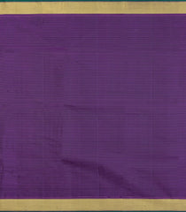 Purple Handloom Kanchipuram Silk Saree With Zari Checks-KA15297