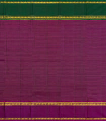 Navy Blue Handloom Kanchipuram Silk Saree With Ganga Jamuna Border-KA15233
