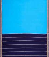 Sky Blue Woven Mysore Silk Saree With Contrast Border-MS3566