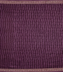 Lilac Printed Chanderi Cotton Saree With Zari Border-CC1576