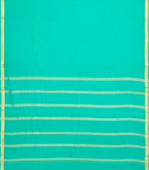 Turquoise Woven Mysore Silk Saree With Zari Border-MS3707