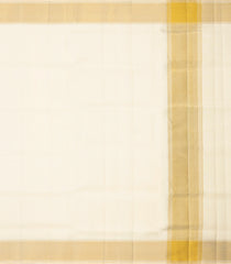 Cream Handloom Pure Silk 9 Yards Dhoti With 5 Yards Angavasthram-CD1562
