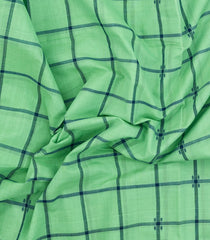 Aquamarine Woven Kadappa Cotton Saree With Checks-KN0743