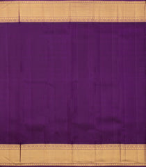 Lavender Handloom Korvai Kanchipuram Silk Saree With Zari Stripes-KA14814