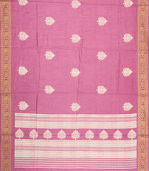Baby Pink Printed Synthetic Dola Silk Saree With Zari Stripes & Border-SY0319