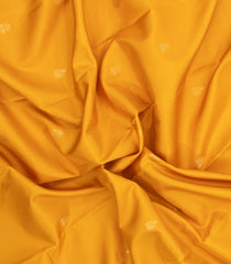 Mustard Handloom Korvai Kanchipuram Silk Saree With Zari Buttas-KA16159