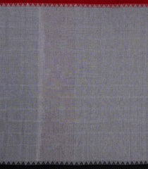 Grey Handloom Bengal Cotton Saree With Contrast Border-BG1855