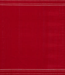 Crimson Handwoven Orissa Cotton Saree With Tie & Dye Motifs-OR0895