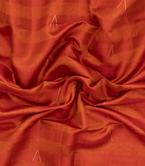 Red Woven Kora Soft Silk Saree With Stripes & Zari Border-SO4748