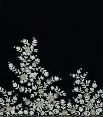 Black Woven Synthetic Blended Saree With Embroidered Border-EN1982