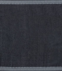 Black Handloom Bengal Cotton Saree With Diamond Buttas-BG1602