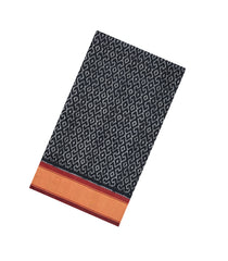 Black Handloom Pochampally Ikat Silk Saree With Tie & Dye Motifs -IK0425