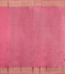Dusty Pink Woven Tussar Silk Saree With Floral Motifs-TU3405