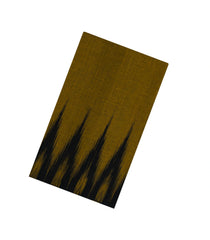 Dark Olive Handwoven Orissa Cotton Saree With Tie & Dye Pallu-OR0918