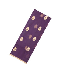 Lilac Woven Pure Organza Silk Saree With Zari Buttas-KS1111