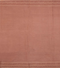 Peach Woven Tussar Silk Saree With Dotted Stripes-TU3311