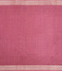 Dusty Pink Woven Tussar Silk Saree With Tribal Motifs-TU3498