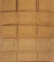 Gold Woven Tussar Tissue Silk Saree With Checks-TU3450
