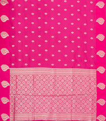 Pink Woven Blended Aura Saree With Zari Buttas & Zari Border-BL5813