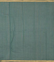 Teal Woven Rasipuram Cotton Saree With Stripes-RA2659