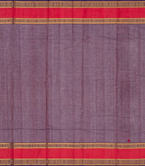 Magenta Handloom Kanchi Cotton Saree With Spear Buttas