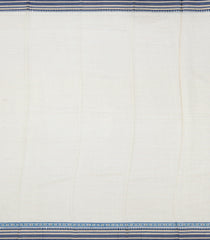Light Blue Handloom Chanderi Cotton Saree With Printed Floral Motifs-CC1310