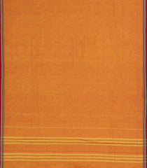 Orange Woven Chirala Cotton Saree With Contrast Border & Pallu-CR1388