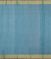Teal Handloom Maheswari Silk Cotton Saree With Floral Buttas-SC4907
