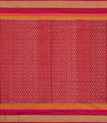 Dark Brown Handloom Pochampally Ikat Silk Saree With Tie & Dye Motifs -IK0434