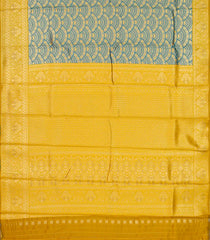 Yellow Woven Blended Tissue Silk Saree With Elephant Motifs-BL3894