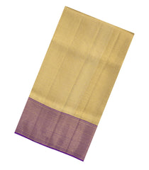 Gold Handloom Tissue Kanchipuram Silk Saree With Diamond Motifs-KA14601