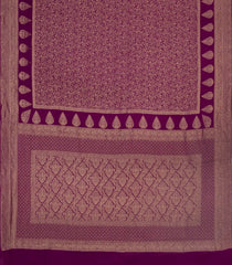 Magenta Woven Mysore Silk Saree With Floral Jaal Motifs-MS3457