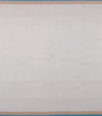 Off White Handloom Uppada Silk Saree With Meena Floral Motifs-UP0357