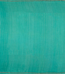 Sea Green Printed Chanderi Cotton Saree With Floral Motifs-CC1742
