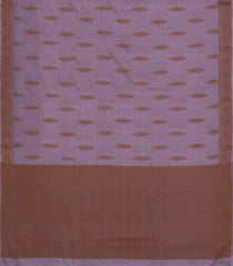Lilac Woven Tussar Silk Saree With Floral Motifs-TU3150