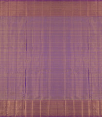 Taupe Handloom Kanchipuram Tissue Silk Saree With Diamond Motifs & Contrast Border-KA13494