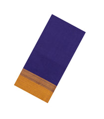 Violet Woven Bengal Cotton Saree With Contrast Border-BG1745