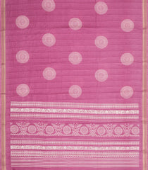 Dusty Pink Printed Synthetic Dola Silk Saree With Zari Border-SY0418