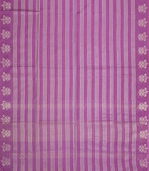 Lilac Woven Art Bhagalpur Cotton Saree With Thread & Zari Stripes-SY0269