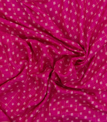 Hot Pink Printed Synthetic Moss Chiffon Saree With Checks-BL5733