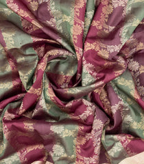 Multi Colour Handloom Soft Silk Saree With Floral Jaal Motifs-SO4291