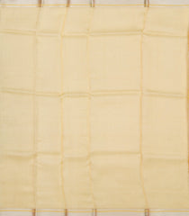 Yellow Woven Banarasi Organza Silk Saree With Stripes-BE1682
