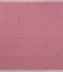 Dusty Peach Woven Linen Saree With Contrast Selvage & Pallu-LI0696