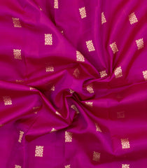 Magenta Handloom Kanchipuram Silk Saree With Buttas & Zari Border-KA16318