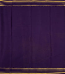 Hot Pink Woven Mysore Crepe Silk Saree With Navy Blue Border-MS3175