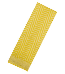 Lime Green Woven Mysore Silk Saree With Chevron Stripes-MS3508