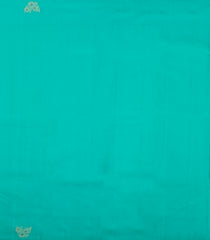 Aquamarine Handloom Kanchipuram Silk Saree With Floral Motifs-KA14676