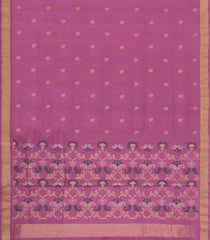 Dusty Pink Handloom Uppada Silk Saree With Meena Floral Buttas-UP0368